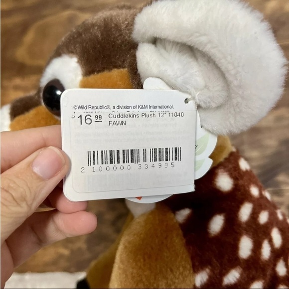 Fawn Deer Wild Republic Cuddlekins 12" Plush Realistic Spotted Baby Forest NWT - Picture 2 of 9